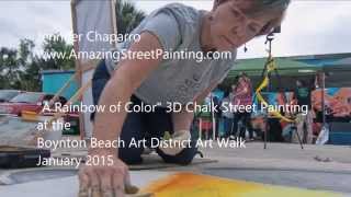 Boynton Beach Art District 3D street painting 2015