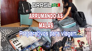 ARRUMANDO AS MALAS PARA O BRASIL! preparativos, férias!!!!🇵🇹🇧🇷