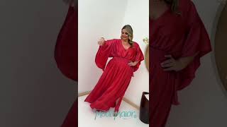 Brilhe na Festa com o Vestido Cetim Texturizado Plus Size