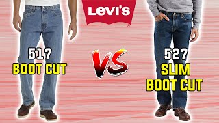 Levi's Boot Cut VS Slim Boot Cut Explained in 20 Seconds! 🤯 (517 VS 527)