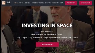 FT Investing in Space - 8 to 9 June 2022