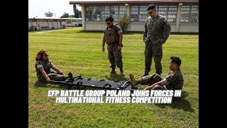 eFP Battle Group Poland Joins Forces in Multinational Fitness Competition