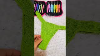 Vídeo aula liberada aqui no canal. #modapraia #tutorial #crochê  #biquinidecroche