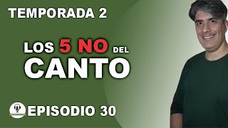 💥 Las 5 COSAS QUE NO DEBES  hacer cuando CANTAS.