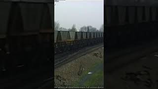 Empty Coal train. Class 56 On way back to collect a full load for the power station. British Rail