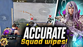 Accurate Squad wipes !| Aquos r2🔥|Newsop93| ipad view in aquos r2 💗| #ipadview #pubgmobile