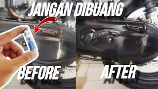 MENAKJUBKAN‼️CARA MENGKILAPKAN BODY MOTOR YANG KUSAM TANPA MODAL