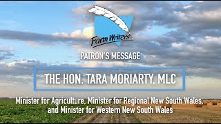 Patron's message - The Hon. Tara Moriarty, MLC.