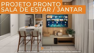 Sala de Estar / Jantar Planejada | Vitta | 107S