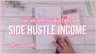 How I Budget My Side Income| Budgeting for Beginners | Debt Free Journey | Budget with me