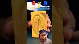 MERAH ATAU BIRU ⁉️DI DALAM SABUN #gold #satisfying #funny #oddlysatisfying #challenge #shorts