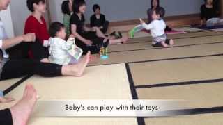 Nonki Yoga - baby-friendly yoga class in Japanese tatami room in Tokyo