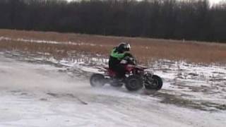 250r 1986 yfz450 dougnuts 360's burnouts