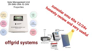 zunsolar SMU review/zunsolar smu 40a 12/24v best Performance details