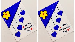 valentine's day card/valentine's day greeting card/plain paper valentine's day card/love card making