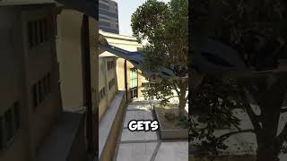 GTA 5 Helicopter Stuck in Tree GLITCH! What Happens Next?! 😨🤯😨 #gta5 #shortsfeed #glith #stuck