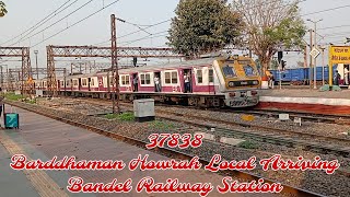 37838-Barddhaman Howrah Local Arriving Bandel Railway Station | Eastern Railways |