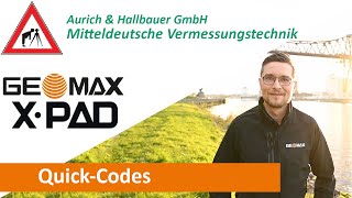 GeoMax X-Pad Tutorial – Quick-Codes