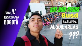 Como usar🤔 las BICICLETAS COMPARTIDAS en BOGOTÁ?| ¿Es caro alquilarlas? #movilidadsostenible