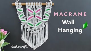 Macrame Wall Hanging (Leaf Pattern) | Macrame Pattern Tutorial 2024