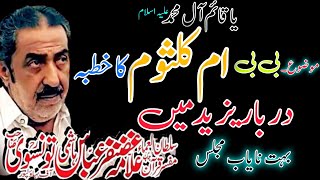 Allama Ghazanfar Abbas Tonsve Topic BiBi Um e Kalsoom Ka khutba Darbar e Yazeed Main