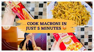 Yummiest macroni in just 5 minutes 😍🤤| 5 minute me mazedaar macroni tyaar ❤️|She’s Vlog 🥰