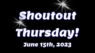 Shoutout Thursday - June 15th, 2023 - #locksport