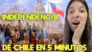 ✅ HISTORIA INDEPENDENCIA DE CHILE EN 5 MINUTOS! *URUGUAYA REACCIONA*