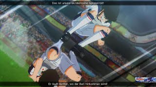 CAPTAIN TSUBASA: Italiens  abwehr stopt den Katapult schuss