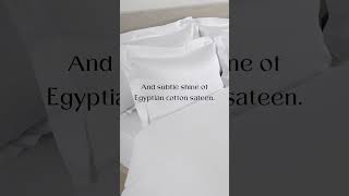 Sleep In The World's Finest Egyptian Cotton. Treat yourself to the best quality you deserve.#luxury