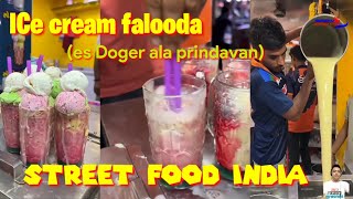 Minuman prindavan Viral es cream falooda (es Doger ala India) #streetfood #prindapanfood