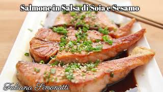 Salmone in Salsa di Soia e Sesamo 🍽️​🥣