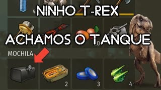 JURASSIC SURVIVAL - ACHEI O TANQUE DO JIPE NO NINHO DO T-REX - JURASSIC SURVIVAL