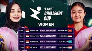 Jadwal Timnas Voli Putri Indonesia di AVC Challenge Cup 2024 for Women