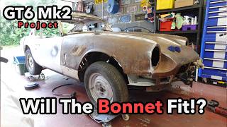 The Bonnet Is Back On The Car! - For Now... | 1969 Triumph GT6 Mk2 Restoration | Pt 17