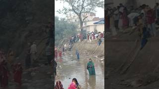 Maine pahli bar dekha chhath Puja karte hue 🙏🙏