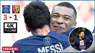 PSG Last Match Full Highlights 2023  | PSG VS LENS Hіghlіghts  |  Lionel Messi Goal VS LENS