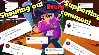 Shouting out all the supporting comments till 2k subs.