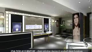 jewellery counter design India style glass display cases and tables