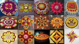 Diwali special Flowers Rangoli😍💖 | Beautiful flowers rangoli for festivals |