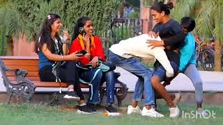 High level prank 🤣🤣 on public with girls 🤣🤣 #prank #funny