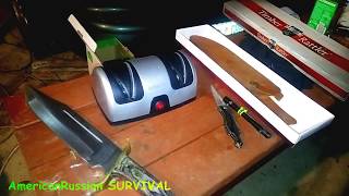 Cheap Electric Sharpener for Huge Bowie Knife