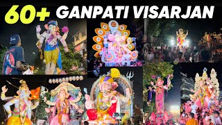 Mumbai Biggest 60+ Ganpati Visarjan  Miravnuk || Mumbai Ganpati Visarjan 2024