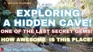 EXPLORING A HIDDEN CAVE! One Of The LAST Hidden Gems! Remote Bush Camping In The Blue Mountains NSW!