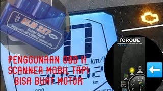 Cara reset indikator engine (mil) pada Yamaha Freego dengan scanner OBD 2