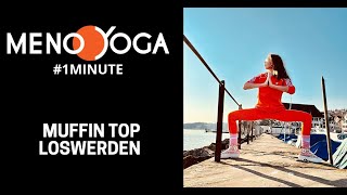 Muffin top loswerden! #1minuteyoga Übung gegen Hüftspeck