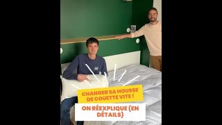 Changer sa housse de couette facilement et rapidement