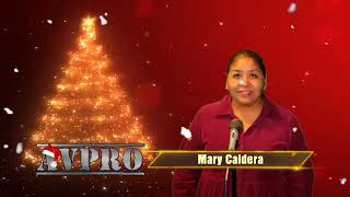 Mary Caldera presentando Video Navideño AVPRO 2022