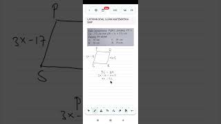 Latihan Soal Ujian Sekolah Matematika Kelas SMP #maths #lesonline #lesmatematika