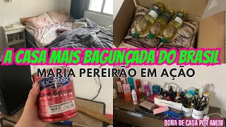 A CASA MAIS BAGUNÇADA DO BRASIL 🥵| PEREIRÃO EM AÇÃO| LIMPEI TUDO 💕